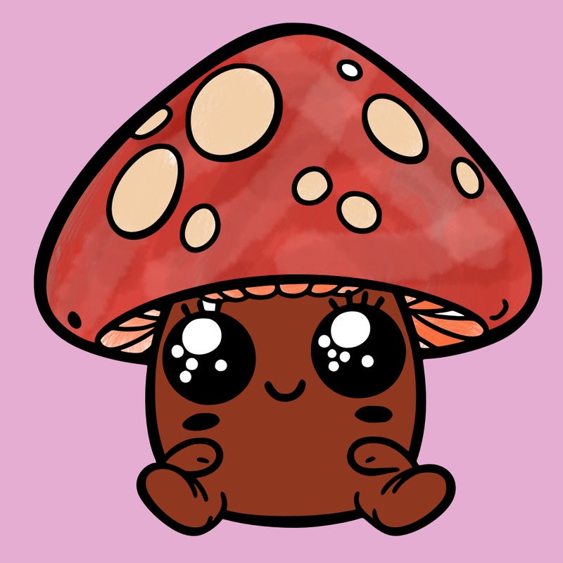 mushroom with eyes