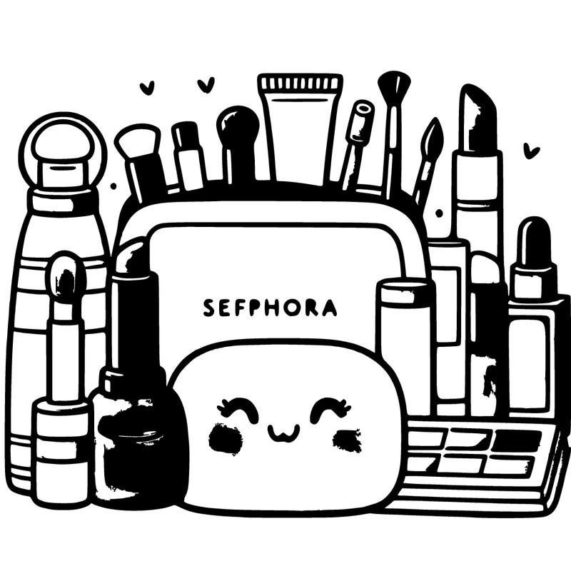 a sephora with make-up and skincare