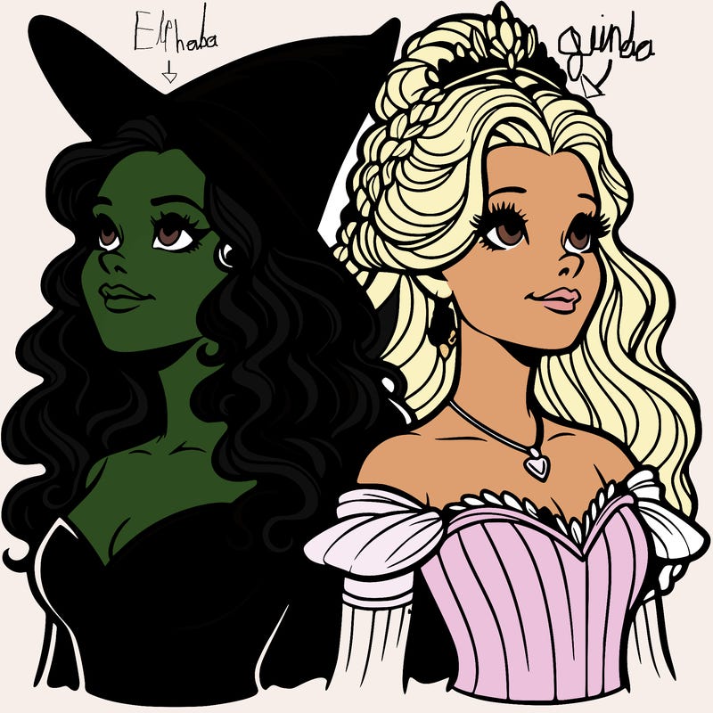 'elphaba and glinda (realistic)