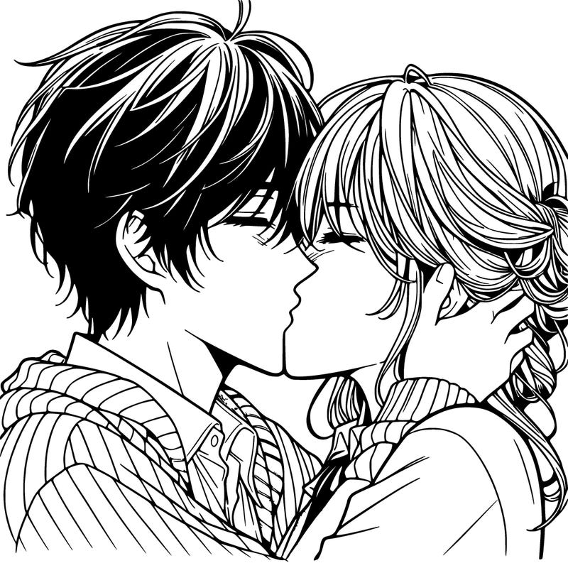 manga kissing