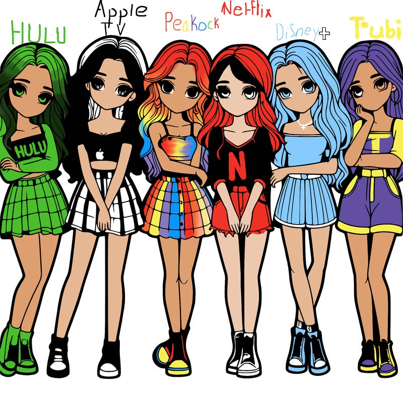 a group of girls realistic