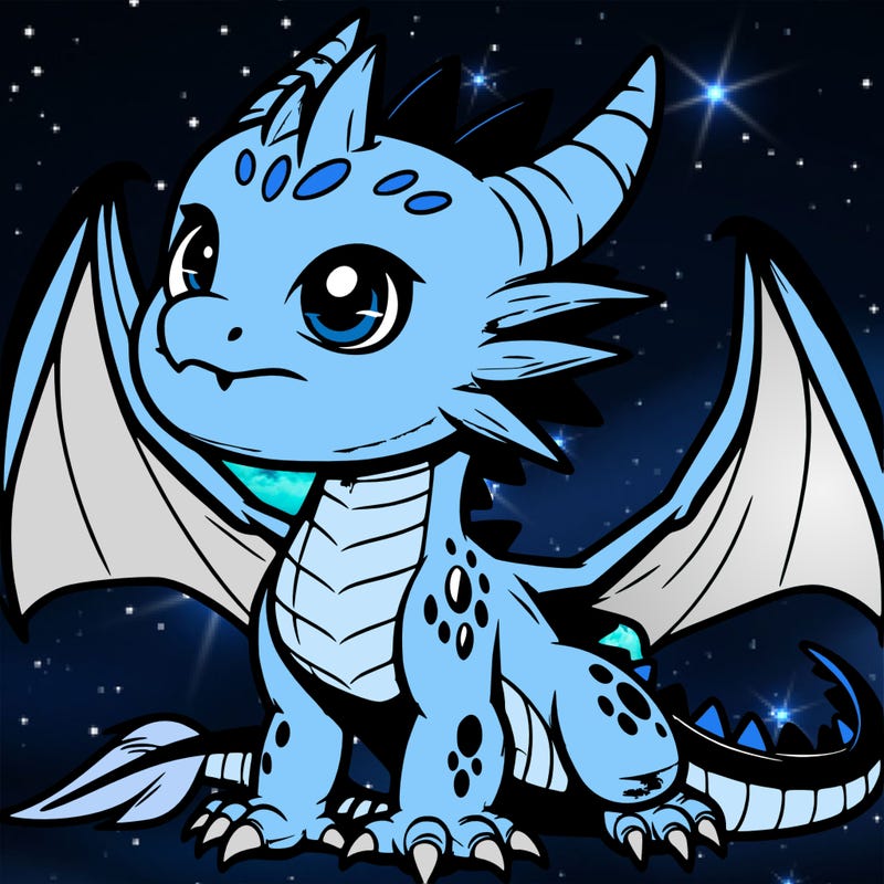 fierce baby night dragon