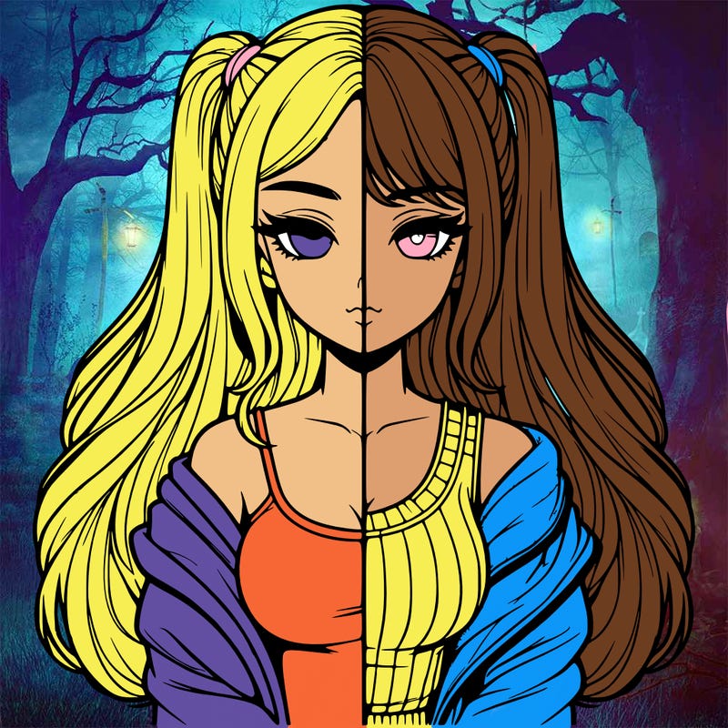 realistic girl split