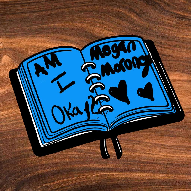 open note book blank