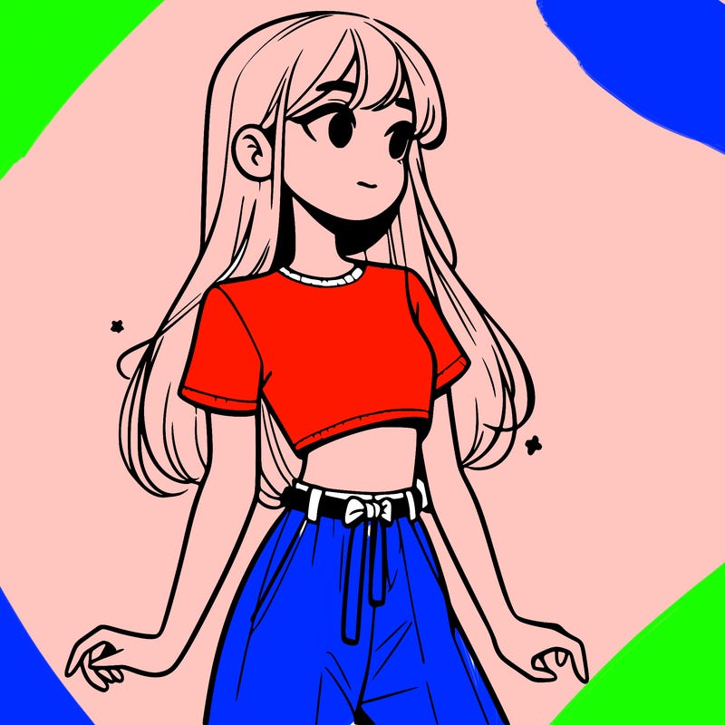 girl in a cute crop top