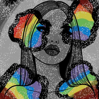 realistic woman with full lips