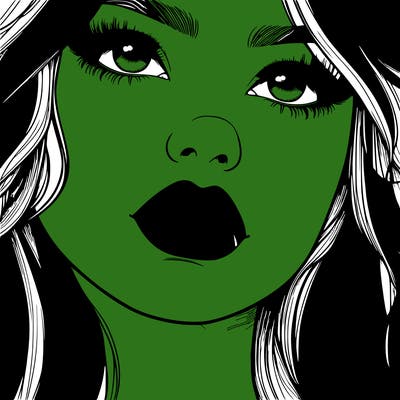 really realistic girl with lips