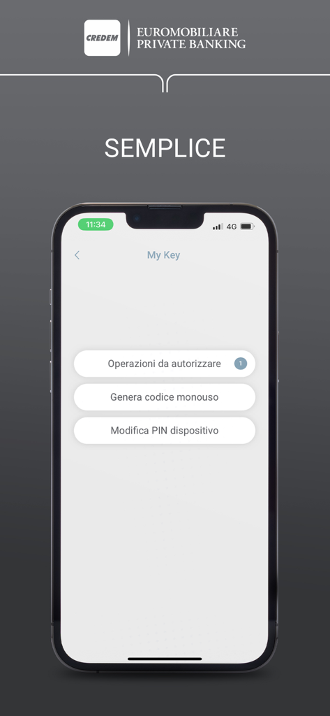 Business On App - Interface mobile de l'application Business On montrant la section Mon identifiant pour autoriser les transactions bancaires et les codes de sécurité.