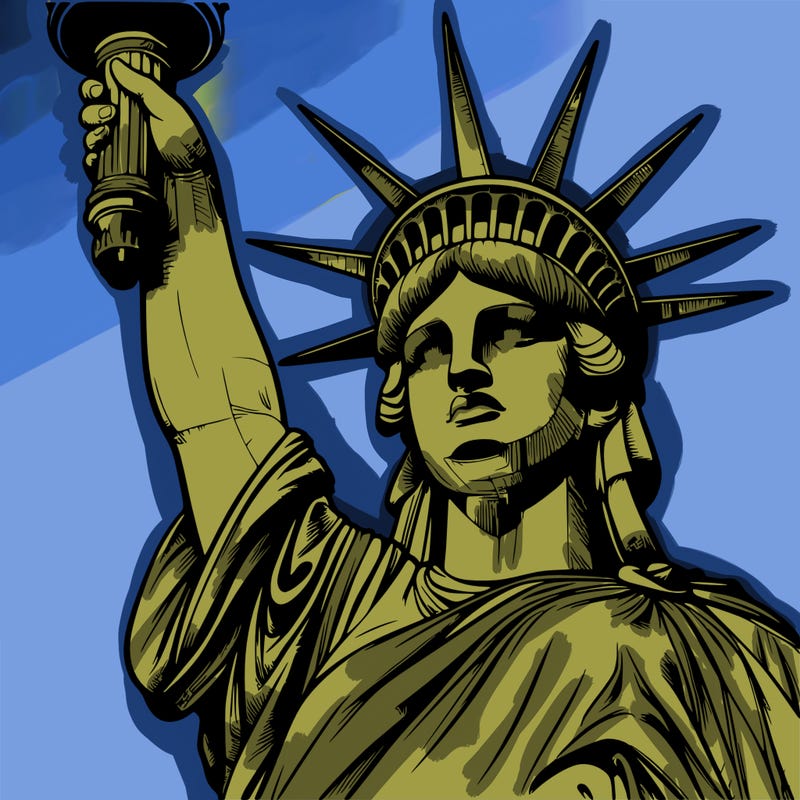 realistic statue of liberty