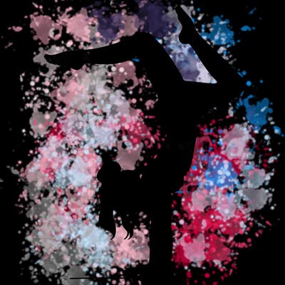 a woman doing a handstand