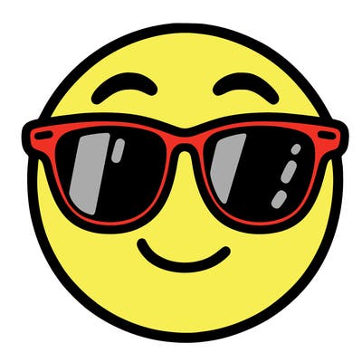 emoji with sunglasses
