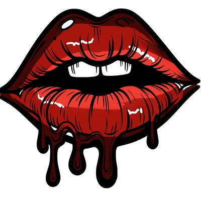 lips that look realistic and drip