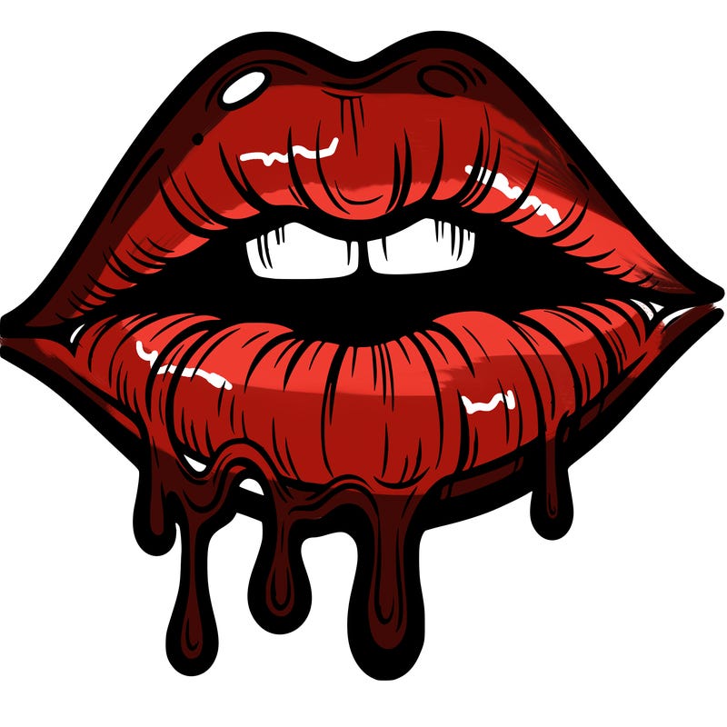 lips that look realistic and drip