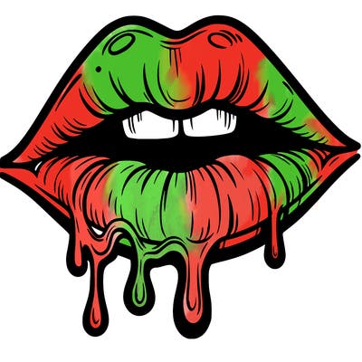 lips that look realistic and drip