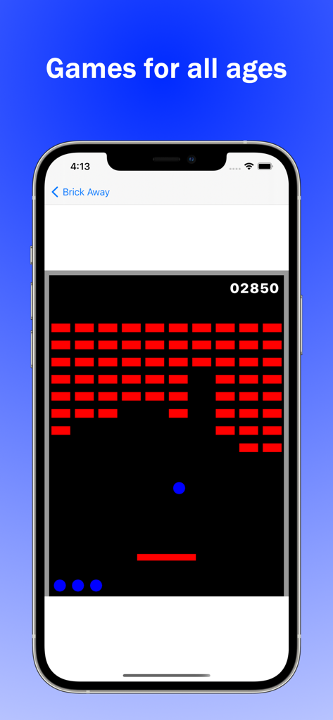 GamE-blyopia - Amblyopia Games - Screenshot of the Brick Away game in GamE-blyopia app for vision therapy treatment