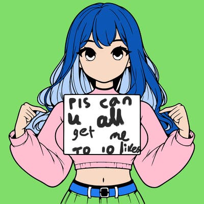 girl holding a blank sign in a long sleeve crop top