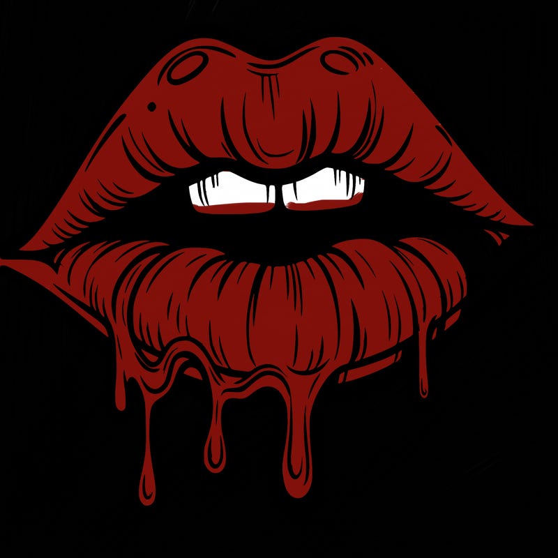 lips that look realistic and drip