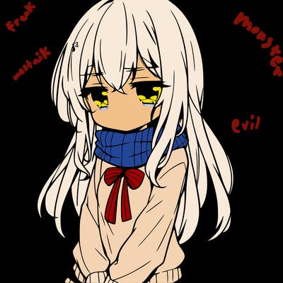 a depressed girl anime