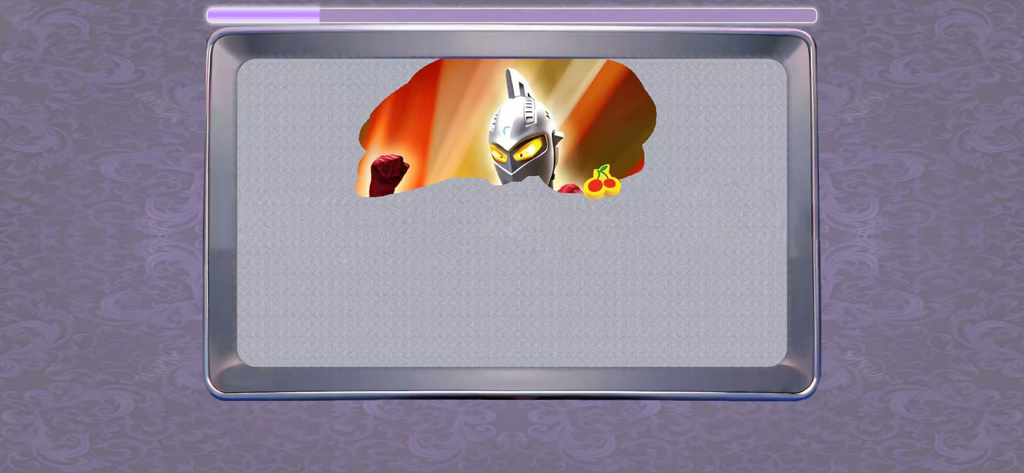 Fun games -Learn with Fun - Interaktives Kratz- und Enthüllungsspiel, das eine teilweise freigelegte Superheldenfigur für Kinder zeigt