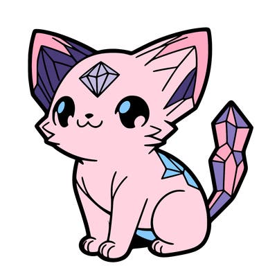 crystal kitten