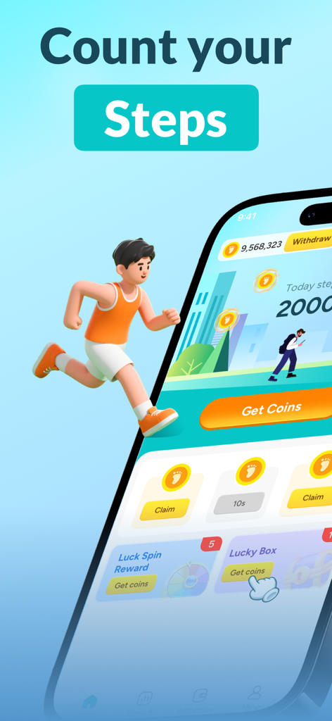 WalkStep: Tracker & Reward - Health & Fitness App | MWM
