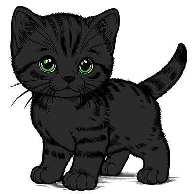 realistic kitten