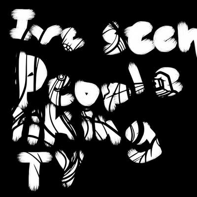 a realistic girl spray painting