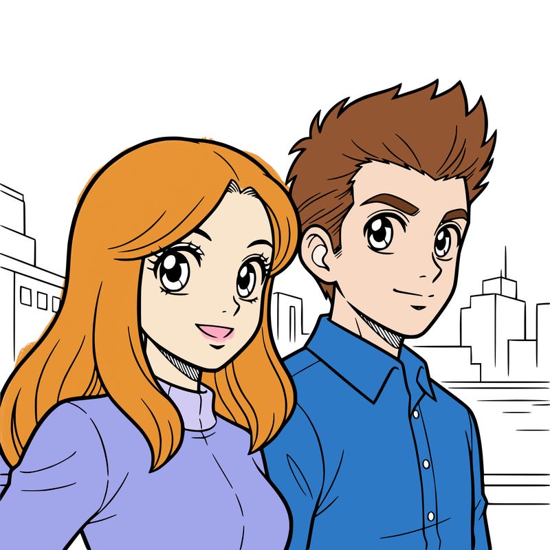 a girl named faith with jinu from k pop with simple background