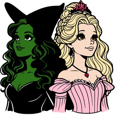'elphaba and glinda (realistic)