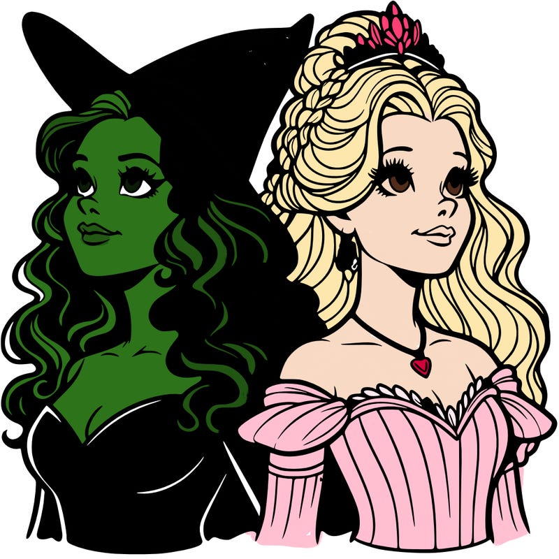 'elphaba and glinda (realistic)