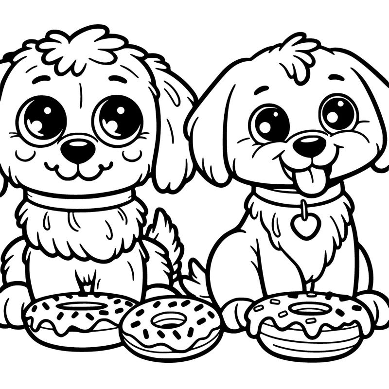 dogs with donuts