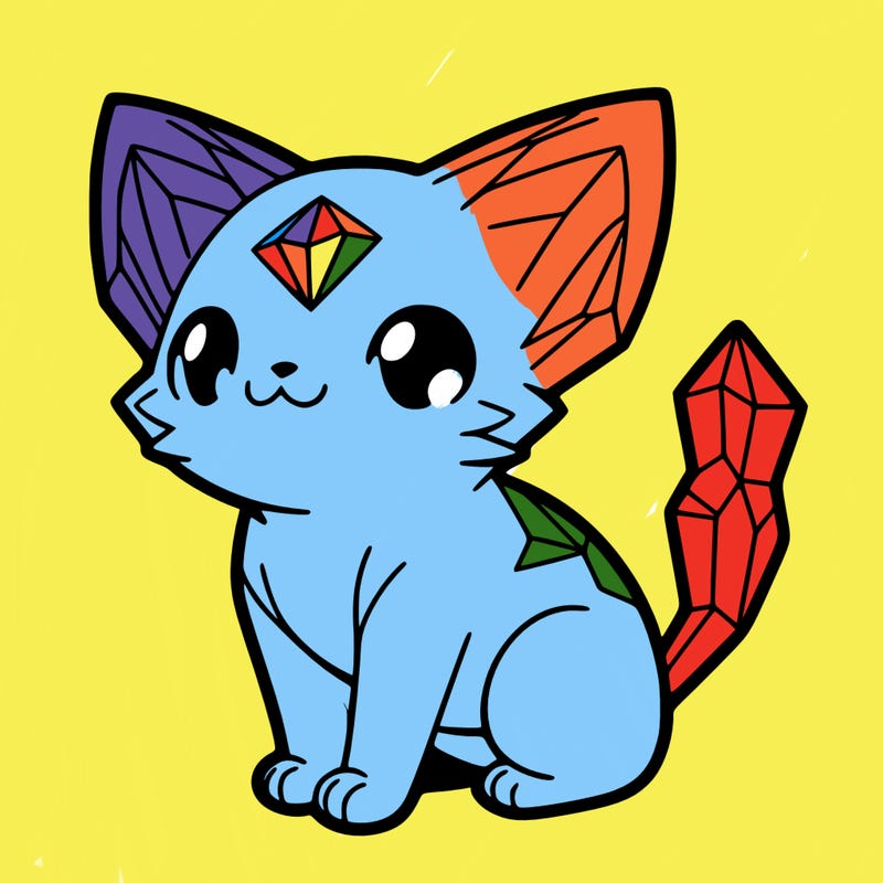 crystal kitten