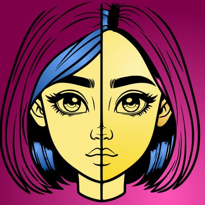 realistic girl split