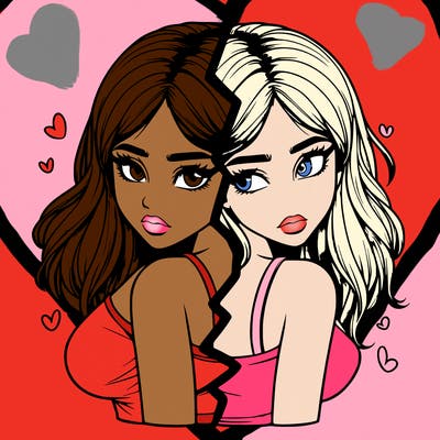 realistic girl split