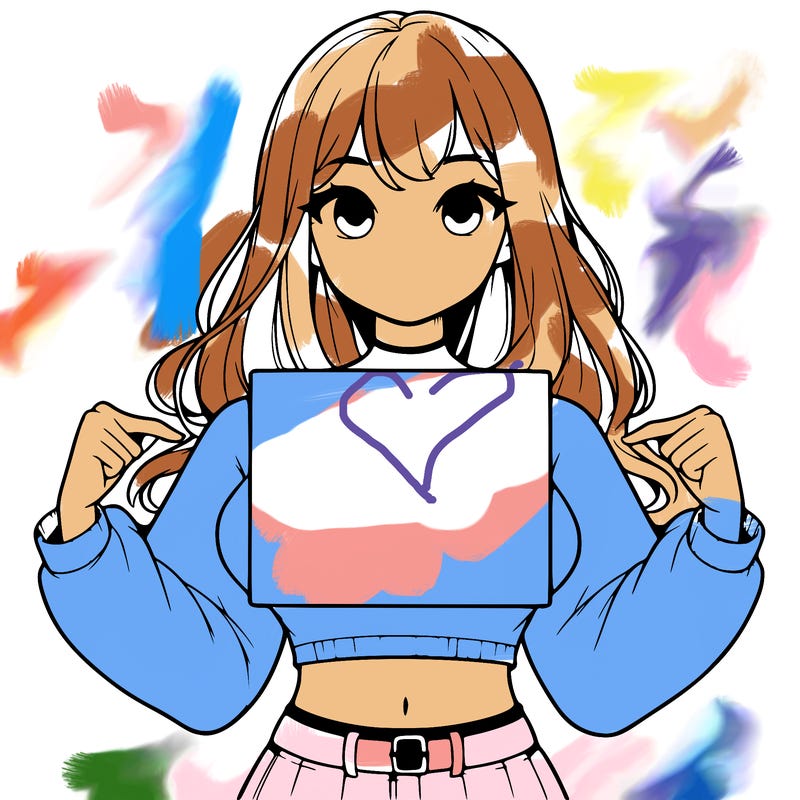 girl holding a blank sign in a long sleeve crop top