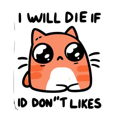 a cat that will die if we don’t get 10 likes