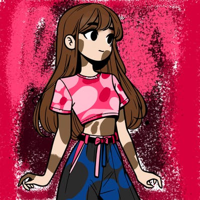 girl in a cute crop top