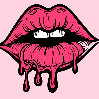 lips that look realistic and drip