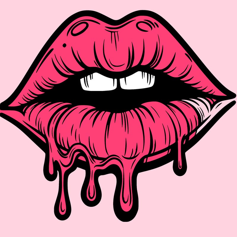 lips that look realistic and drip