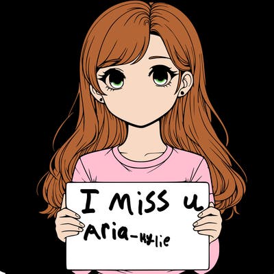 realistic girl holding a sign