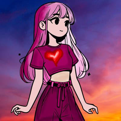 girl in a cute crop top