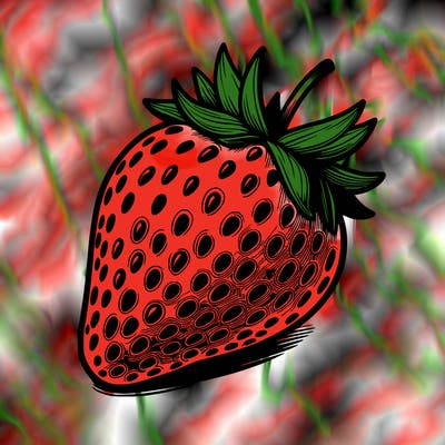 realstic strawberry