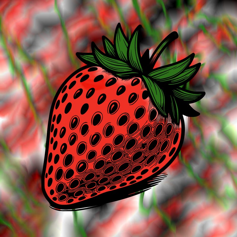 realstic strawberry
