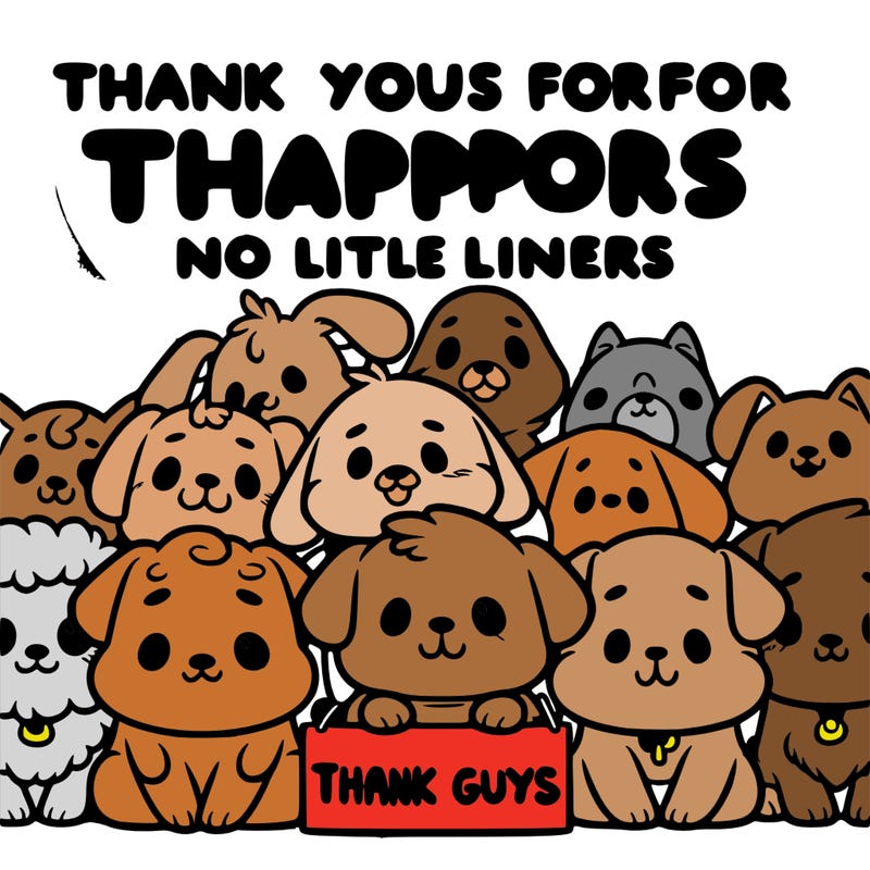 thank you guys for all your support dog