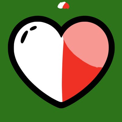 a blank heart