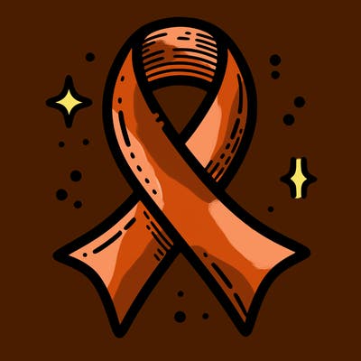 ribbon symbol of national breast cancer awareness month