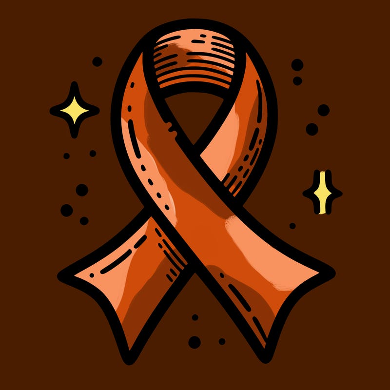 ribbon symbol of national breast cancer awareness month