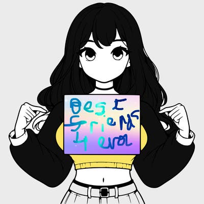 girl holding a blank sign in a long sleeve crop top