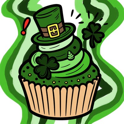 saint patrick’s day cupcake
