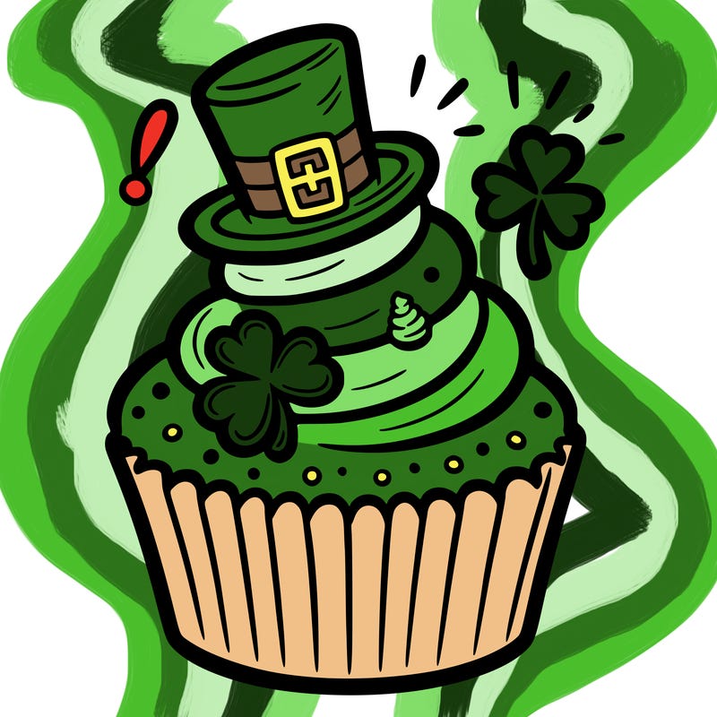 saint patrick’s day cupcake